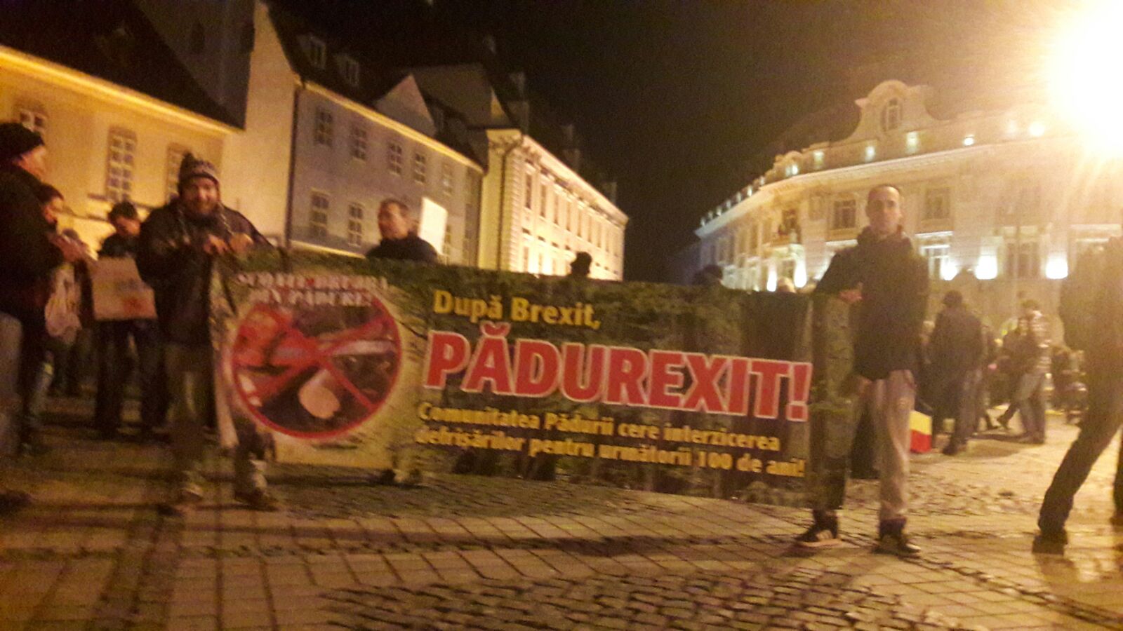 Sibienii din nou in strada. Protestul are inca o miza