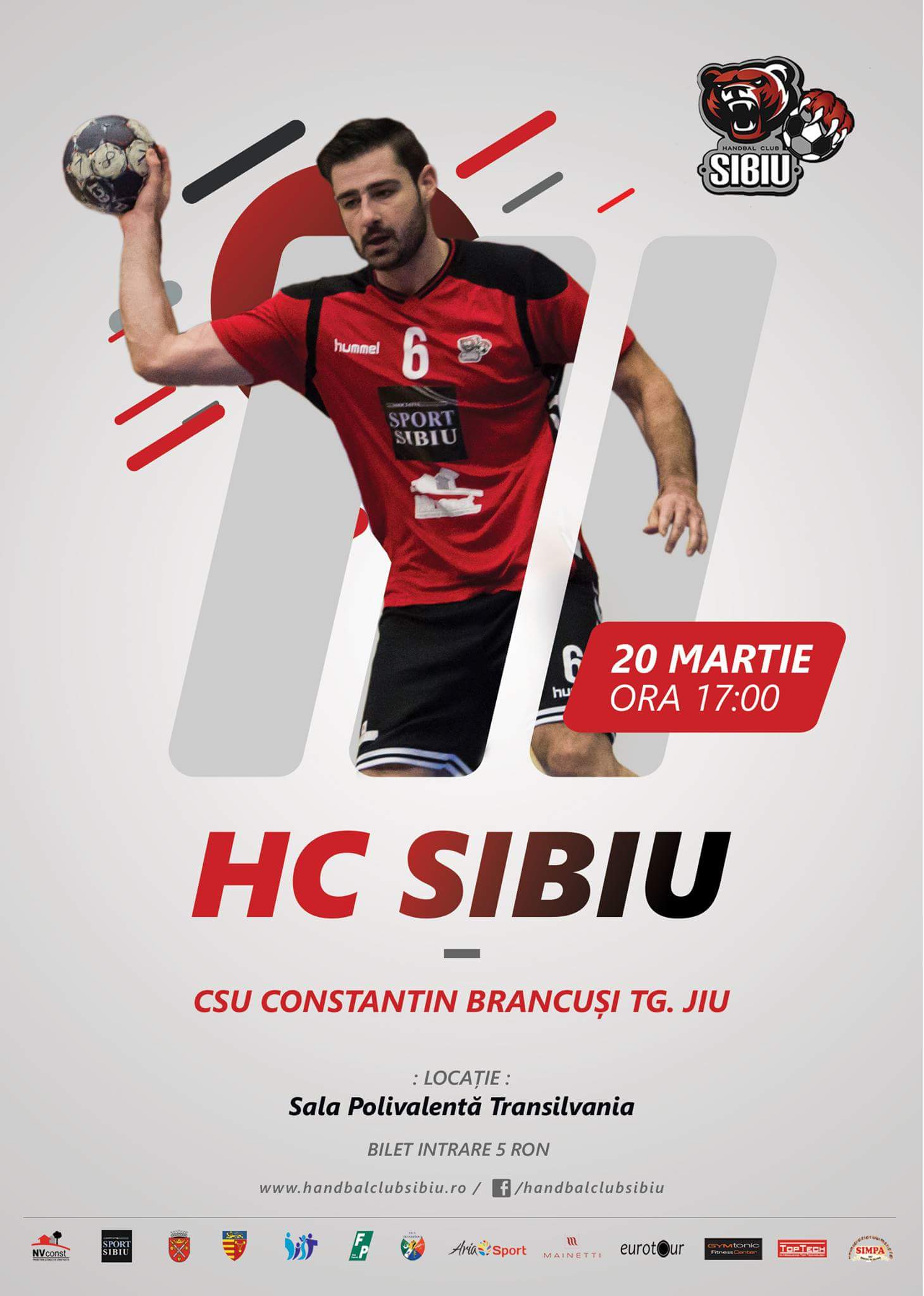 Handbal în Sala Transilvania