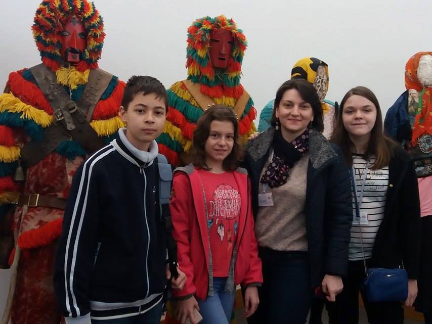 Elevi și profesori ai Școlii 25, în Portugalia