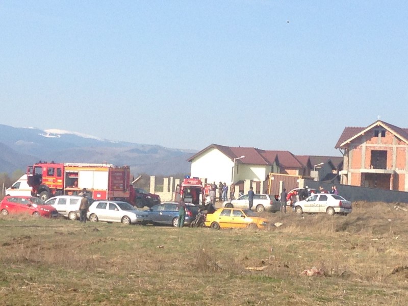 FOTO: Accident grav catre Cisnadie, o persoana incarcerata