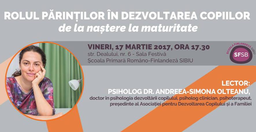 Conferinta despre rolul parintilor in dezvoltarea copiilor