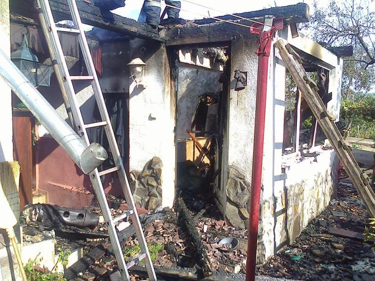 Casă cuprinsă de flăcări. Bunuri de zeci de mii de lei, distruse