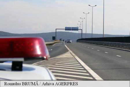 Bandă blocată pe autostrada A1, pe sensul București-Pitești