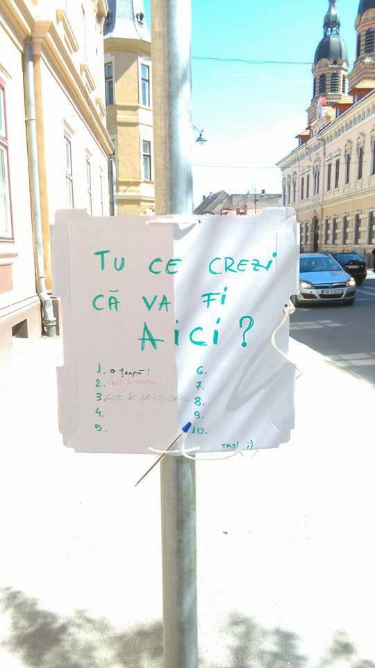 Care o fi rolul misteriosului stâlp „plantat” pe Mitropoliei?