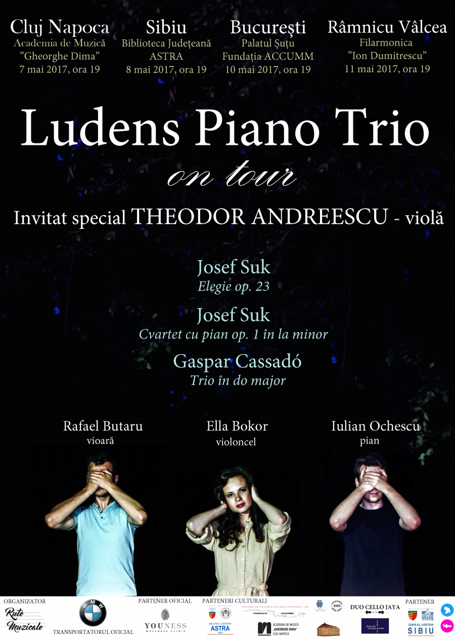 Ludens Piano Trio concertează la Biblioteca ASTRA