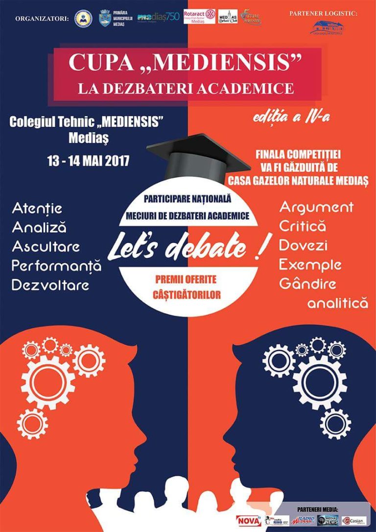 Concurs de dezbateri academice, în weekend