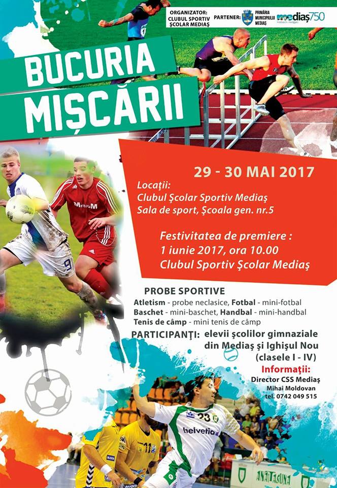 Peste 500 de copii la Festivalul Sportului Medieșean