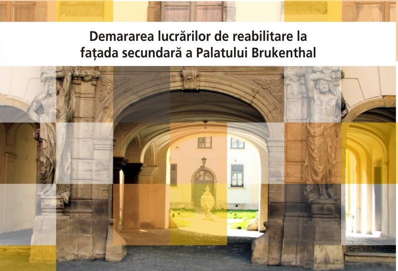 Fațada secundară a Palatului Brukenthal va fi reabilitată, cu sprijinul Fundației Michael Schmidt și al Parohiei Evanghelice C.A. Sibiu