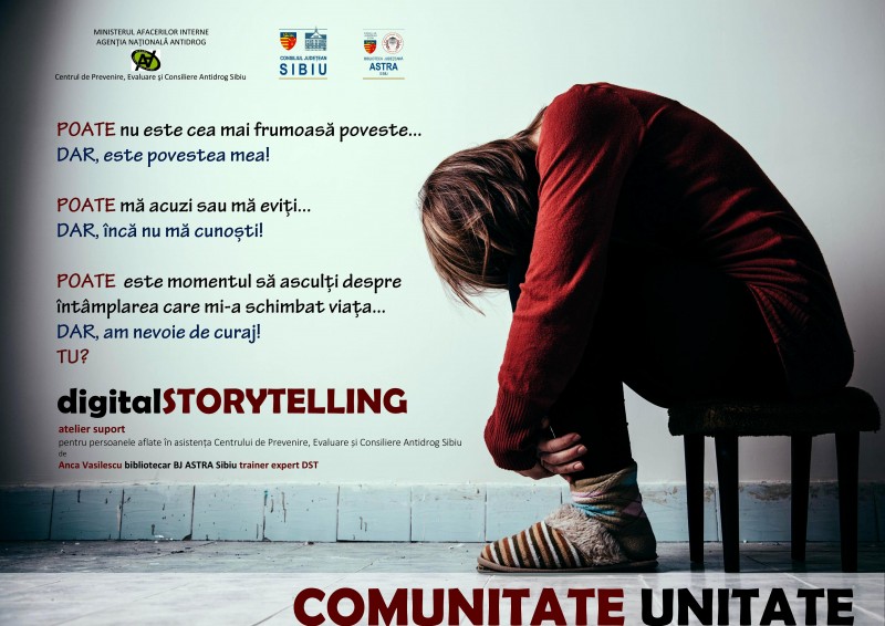 Atelier de povești digitale pentru consumatorii de droguri