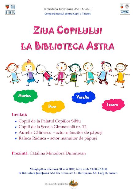 Ziua Internațională a copilului, sărbătorită la Biblioteca Astra