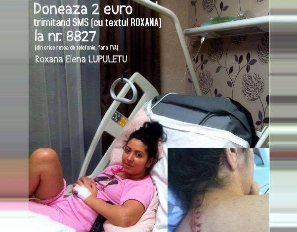 2 euro pentru ca Roxana să poată merge din nou