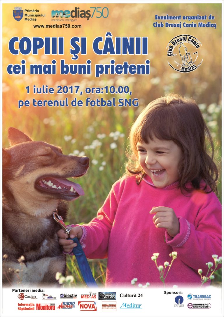 „Copiii și câinii – cei mai buni prieteni”, în prima zi din iulie