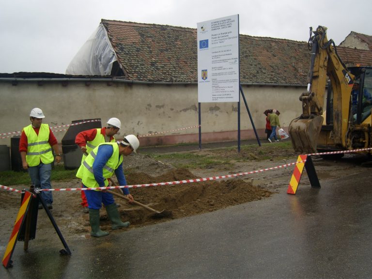 Lucrare importantă în centrul orașului