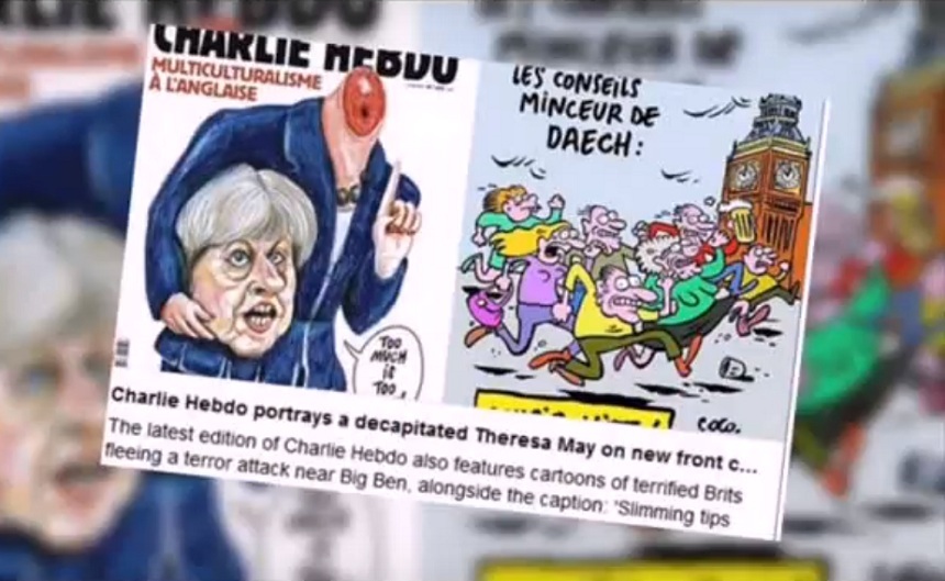 Charlie Hebdo a ironizat victimele atacului de pe London Bridge