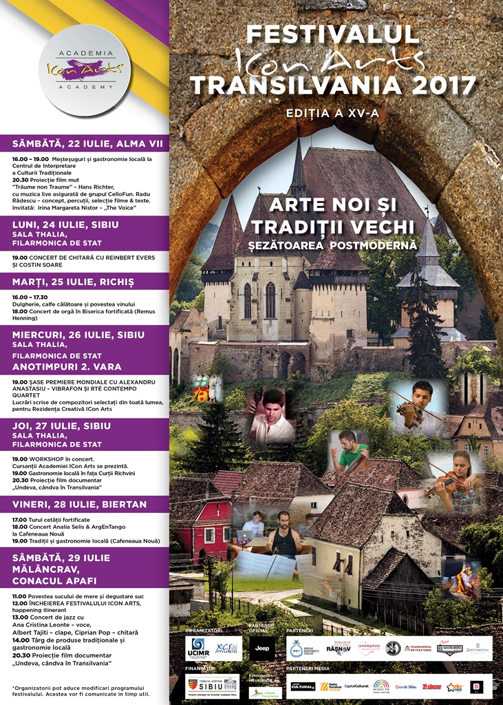 ICon Arts Transilvania reunește anul acesta peste 90 de participanți din Europa și Asia