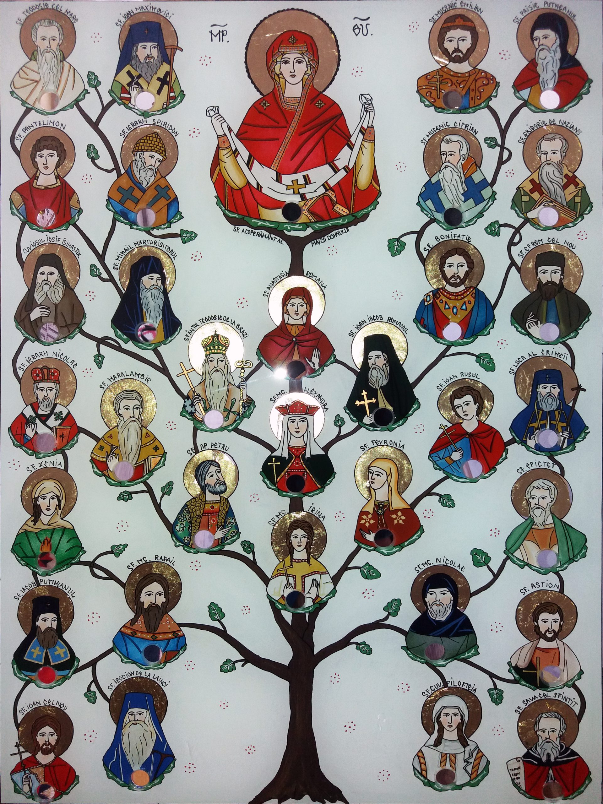Icoană cu 33 de Sfinte Moaște la Biserica TBC