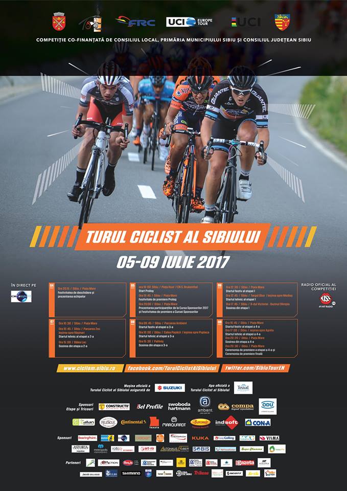 Turul Ciclist al Sibiului tranzitează Mediașul