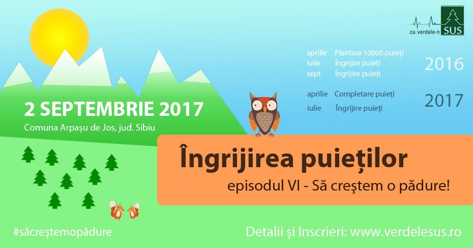 Asociatia cu Verdele-n sus vă cheamă dinou în vizită la „Pădurea voluntarilor„