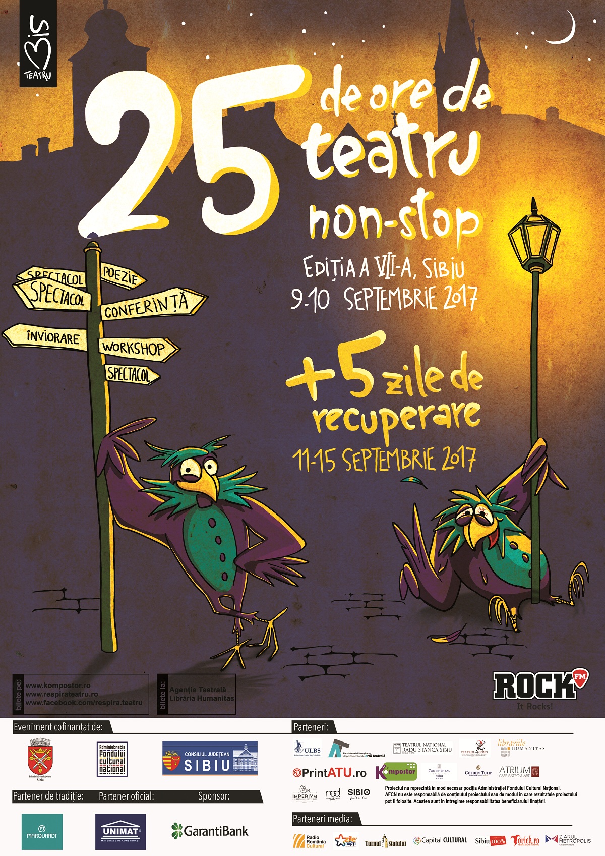 Toamna la Sibiu începe cu Festivalul “25 de ore de teatru non-stop”