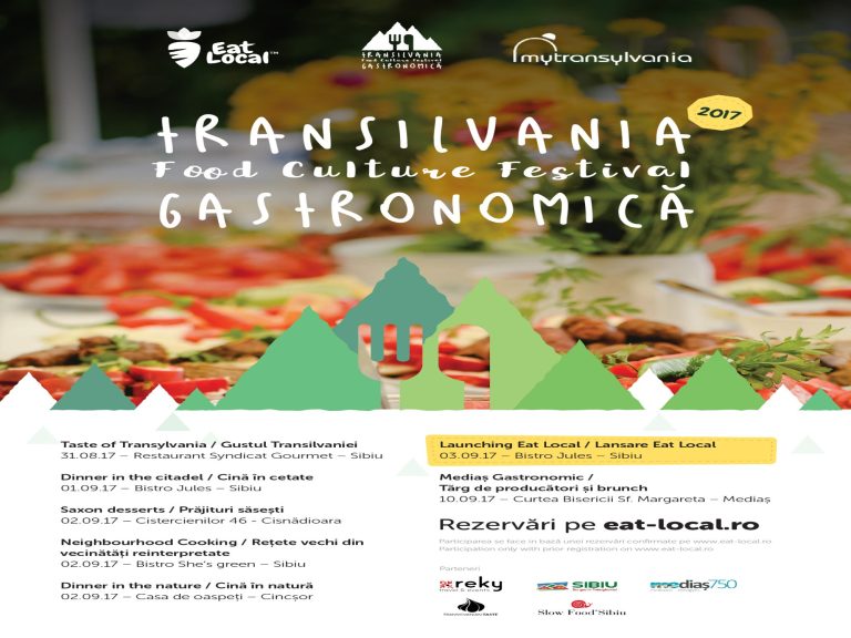 Festivalul Transilvania Gastronomică ajunge în Sibiu, Mediaș, Cisnădioara și Cincșor