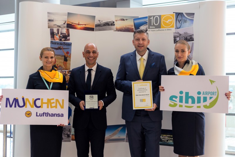 10 ani de Lufthansa la Sibiu