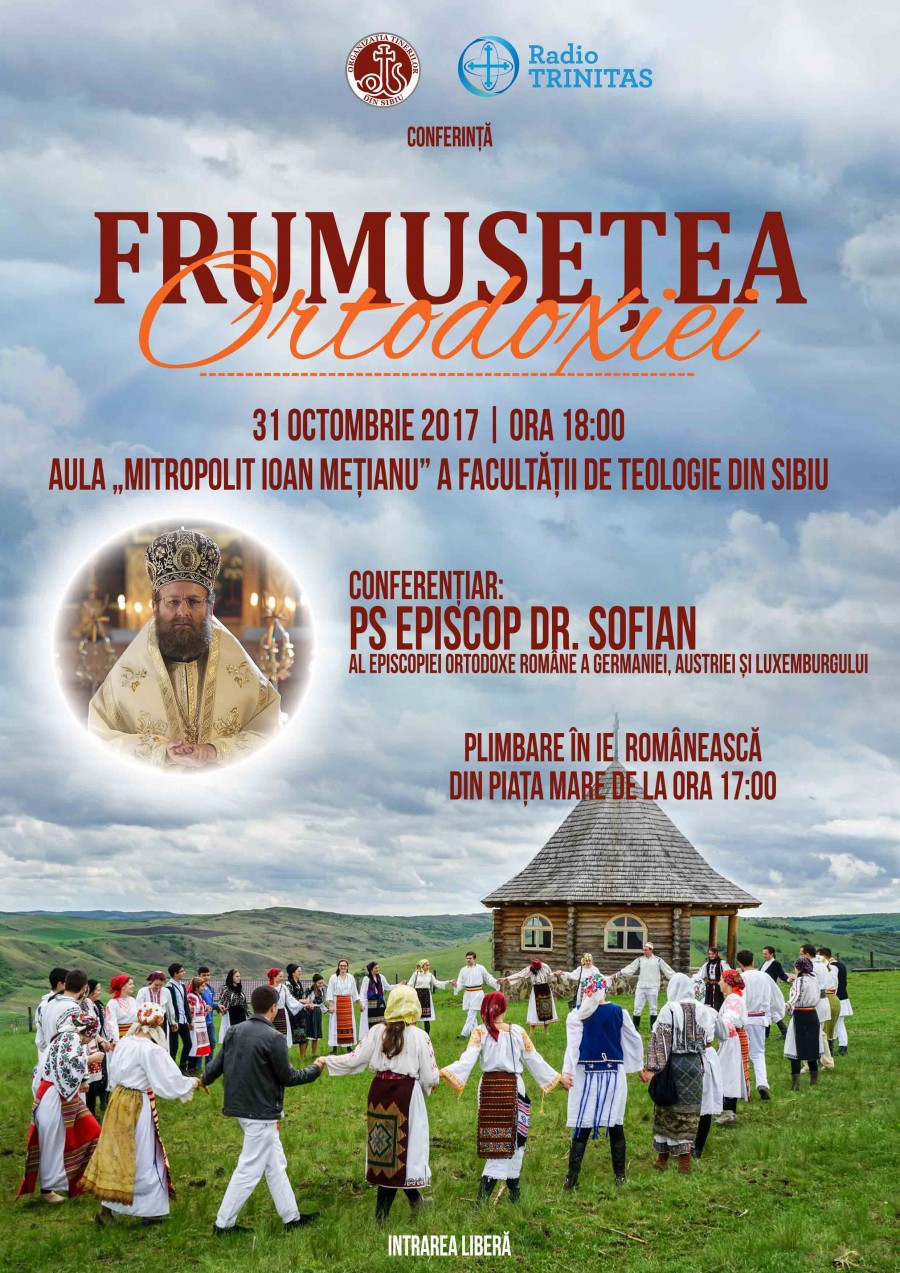 Organizaţia Tinerilor din Sibiu realizează mâine conferinţa „Frumusețea Ortodoxiei”