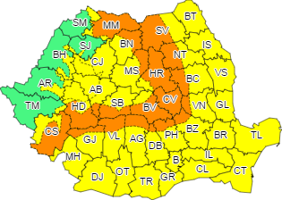 Avertizările meteorologilor rămân în vigoare