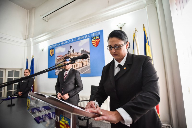 Noul prefect de Sibiu, instalat in funcție