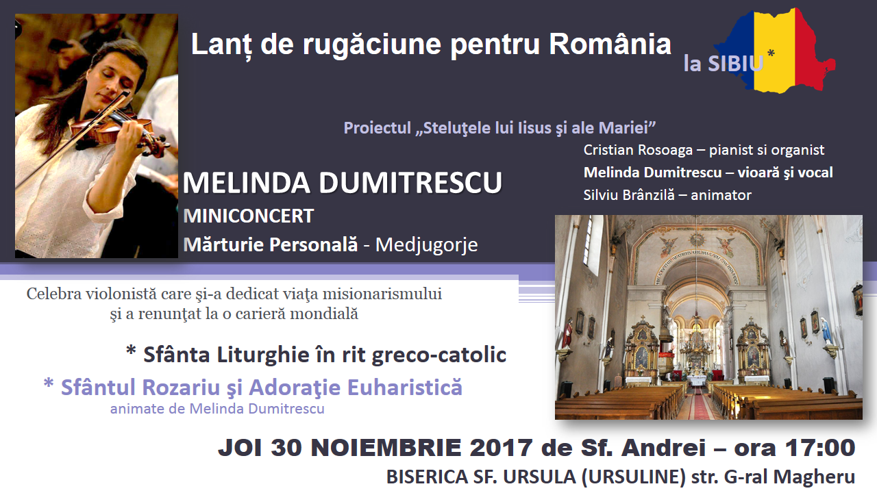 „Lanț de rugăciune pentru România”, în Sibiu