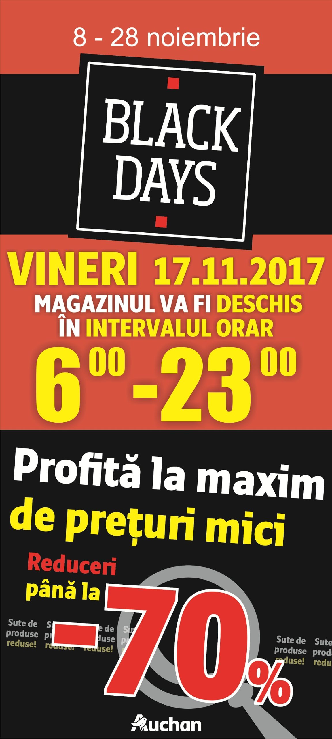 Black Days, la Auchan Sibiu