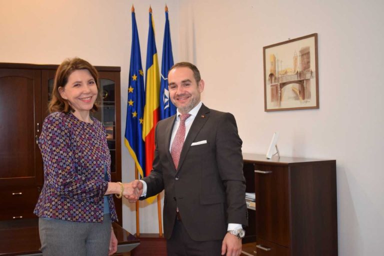 Ambasadorul Franței, în vizită la Prefectura Sibiu