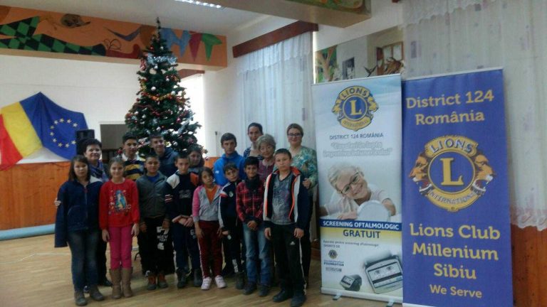 FOTO – Program de voluntariar al Clubului Lions Millenium Sibiu la CȘEI Turnu Roșu