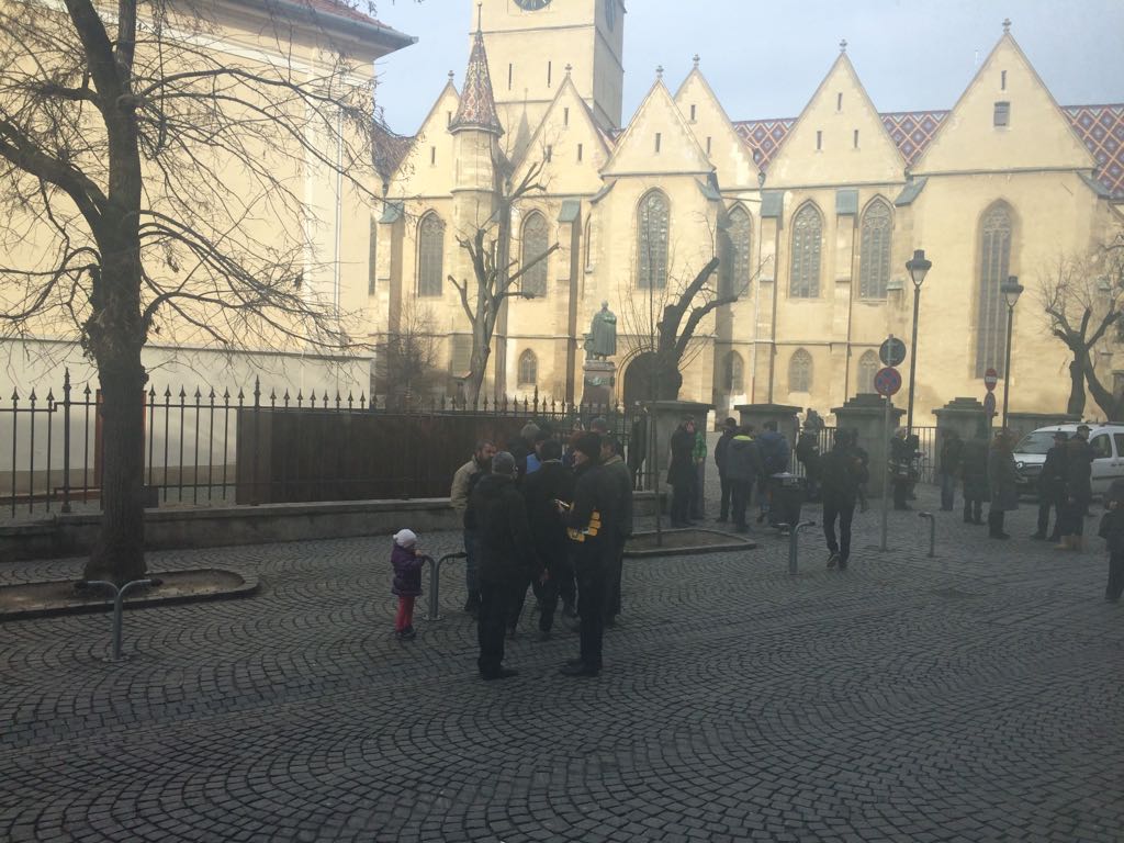 PSD Sibiu, despre protestul din fața sediului: Ambiția fără rost și fără succes a celor câțiva protestatari