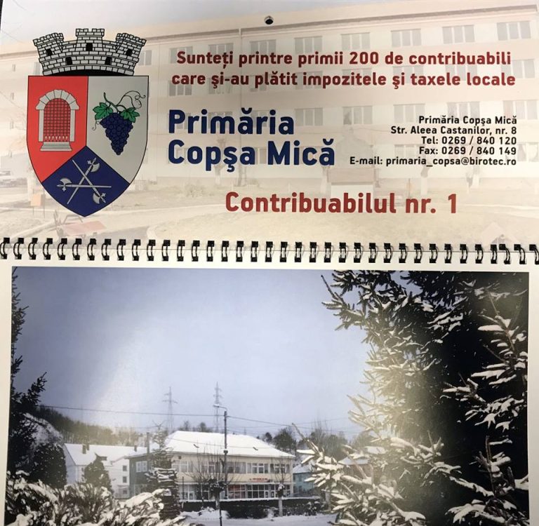 A început încasarea impozitelor la Copșa Mică