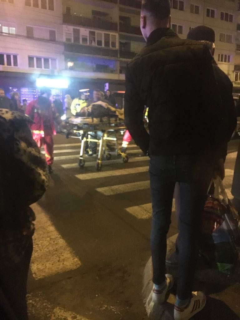 Sibiancă accidentată pe trecerea de pietoni