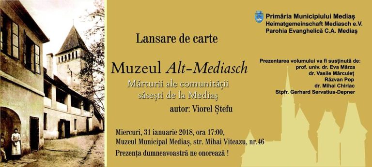 Lansare de carte la Muzeul Municipal Mediaș
