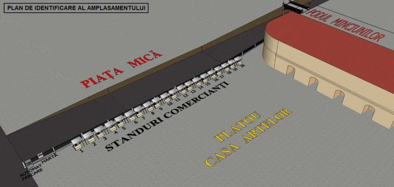Primăria Sibiu organizează licitație pentru ocuparea noilor standuri din Piața Mică