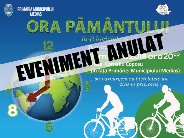Zăpada anulează turul cu biciclete de Ora Pământului