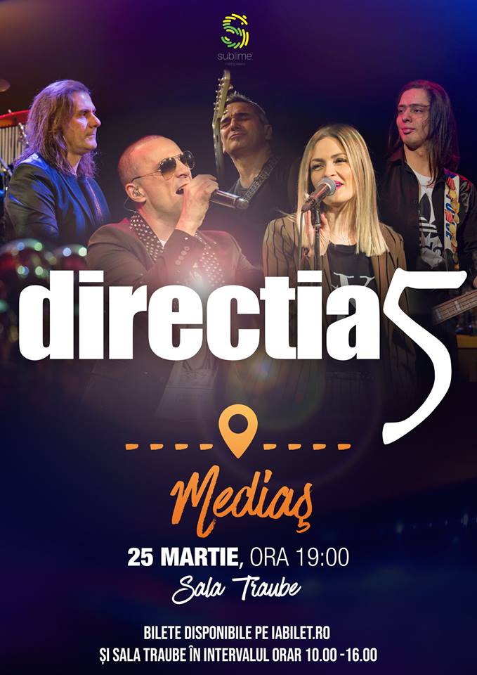 Concert Direcția 5, în 25 martie