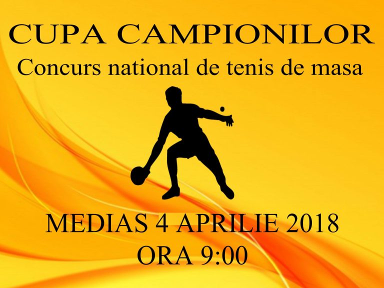 Cupa Campionilor la Tenis de Masă, în Mediaș
