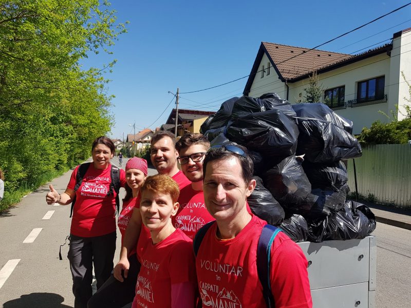 Sibienii s-au mobilizat pentru a curăța Parcul Sub Arini