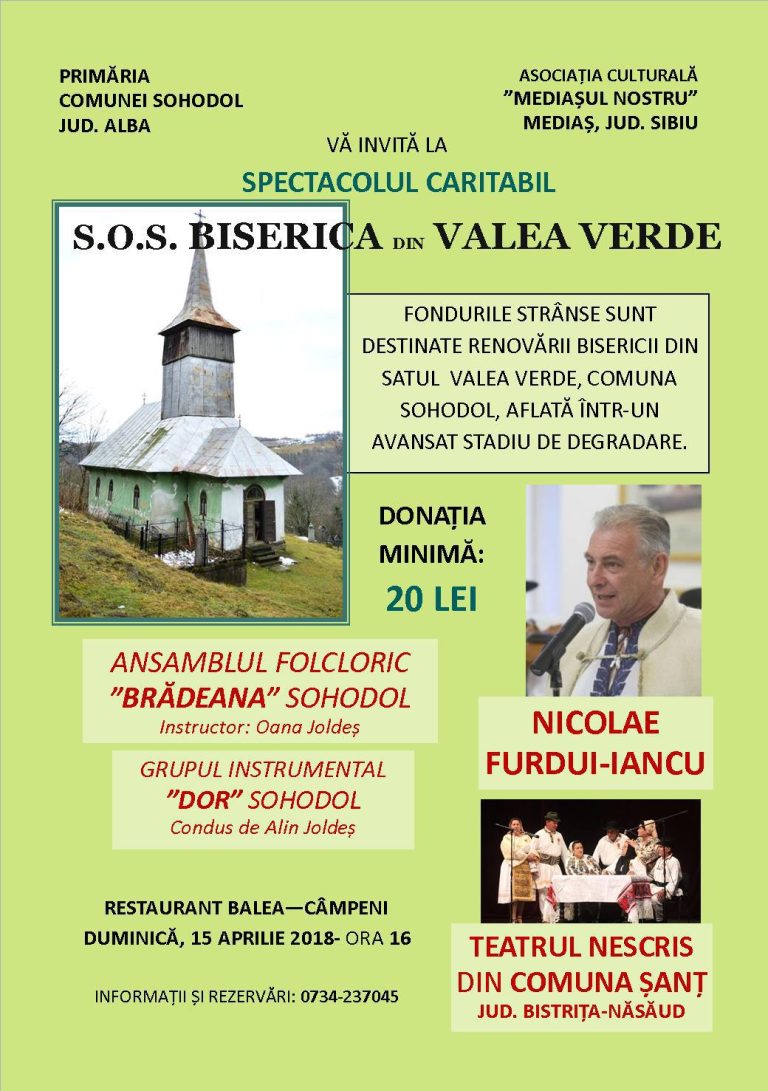 O asociație din Mediaș se implică în salvarea unei biserici din județul Alba