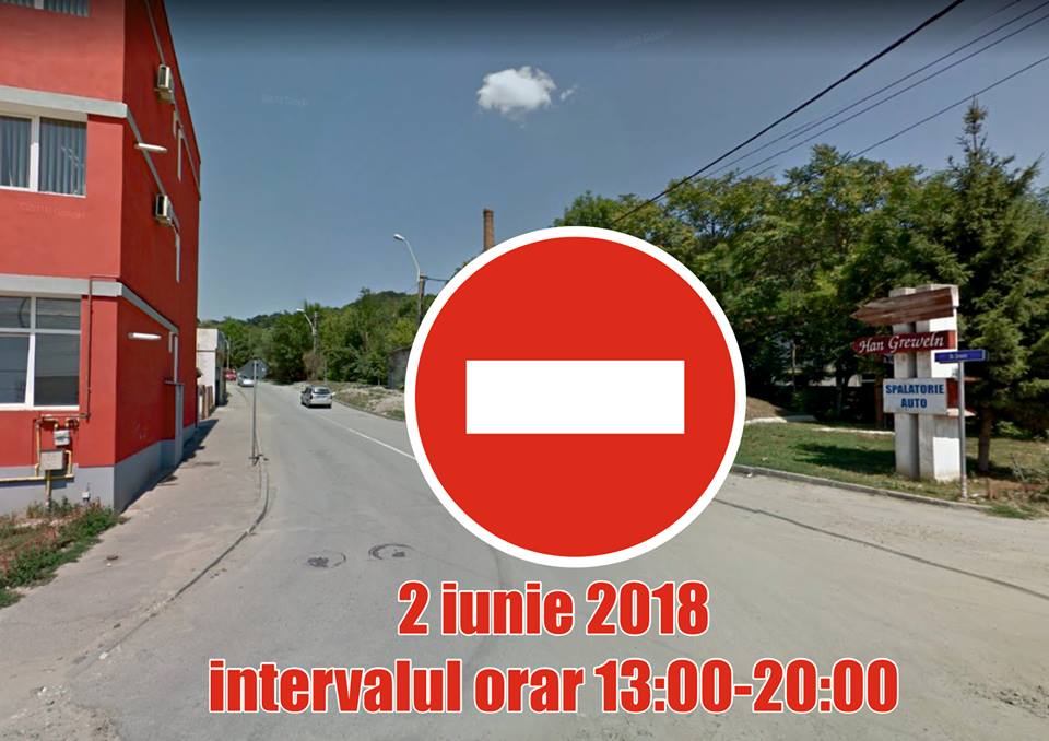 Circulație restricționată pe o stradă din Mediaș