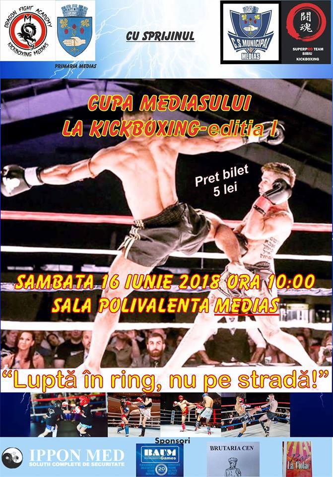 Premieră: Cupa Mediașului la Kickboxing