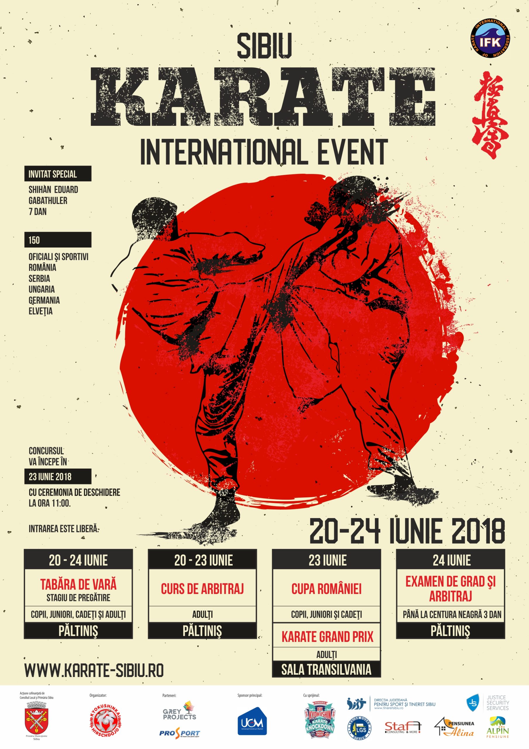 Clubul sportiv „Hirsch” adună cei mai buni sportivi români și străini la „Sibiu, Karate International Event”