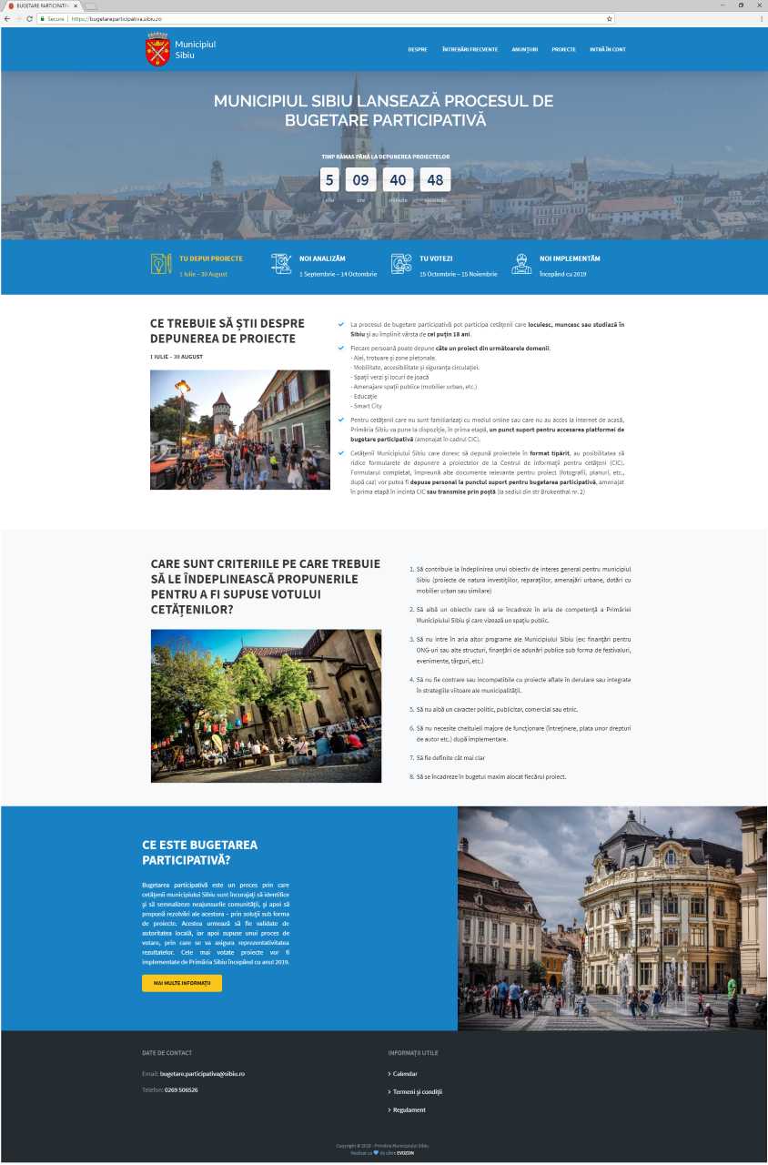 Începe programul de bugetare participativă în Sibiu