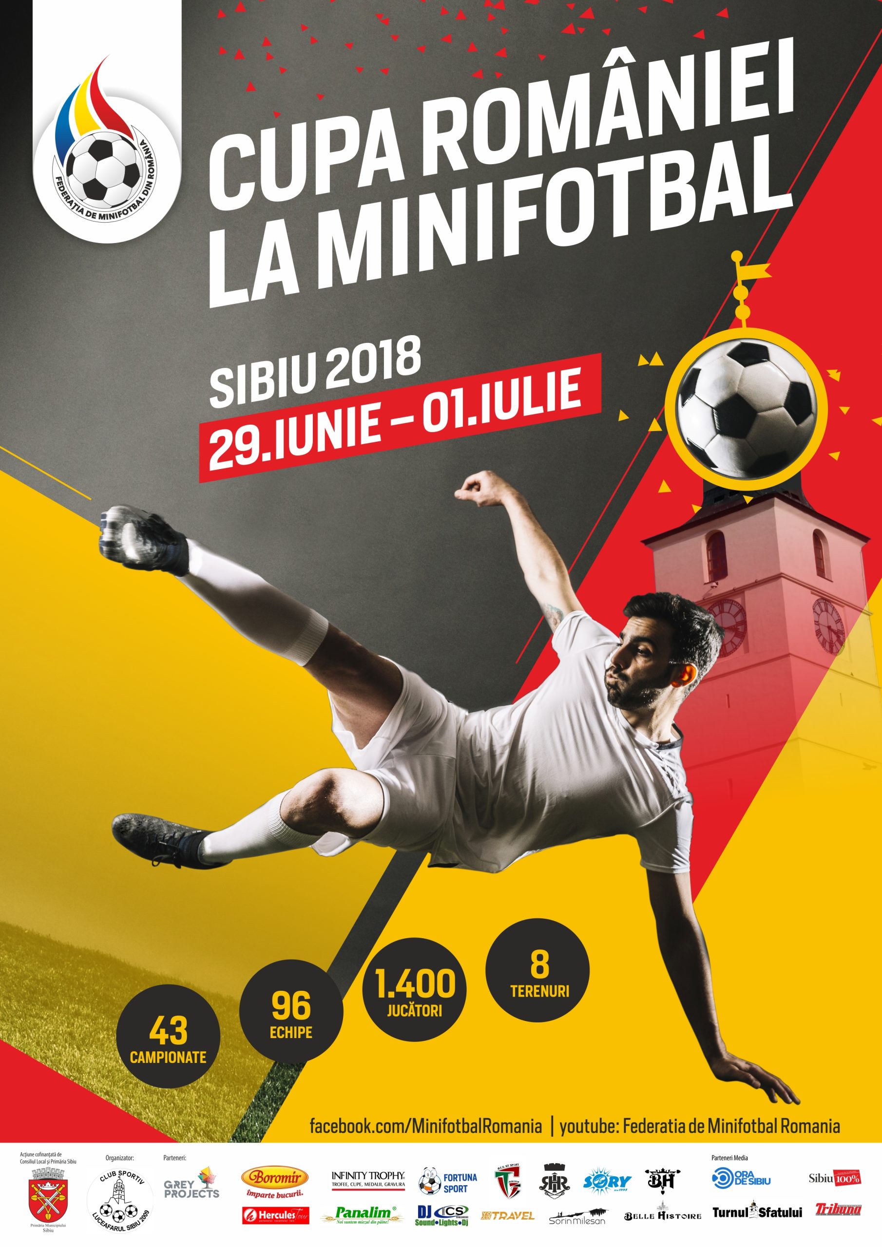Câștigătoarea Cupei României la Mini-fotbal se decide la Sibiu