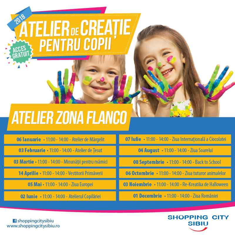 Cea mai dulce zi din an, sărbătorită de copii la Shopping City Sibiu