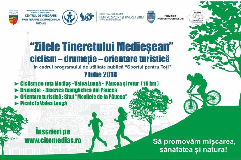 Ciclism, orientare turistică și drumeție la Zilele Tineretului Medieșean