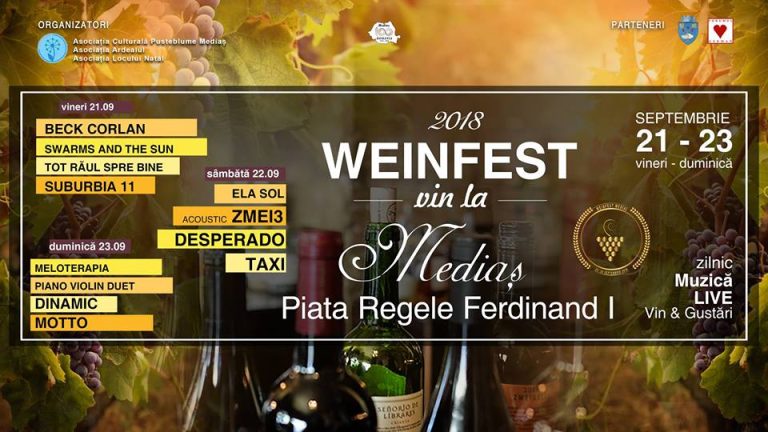 Septembrie aduce Festivalul Vinului, la Mediaș